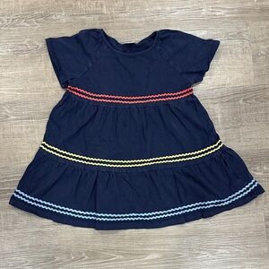 Hanna Andersson Navy Swing Top with Colorful Trim